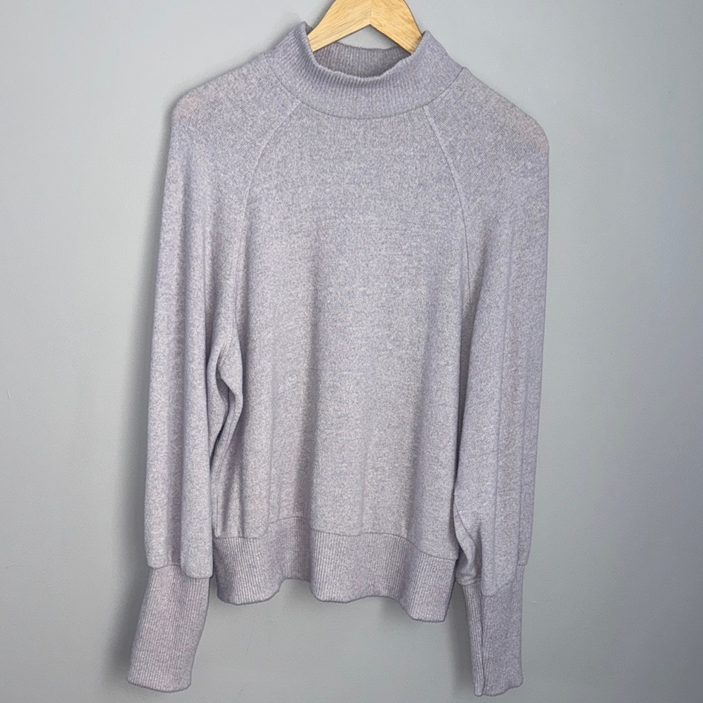 Maeve by Anthropologie Soft Heather light purple Turtleneck Sweater size L